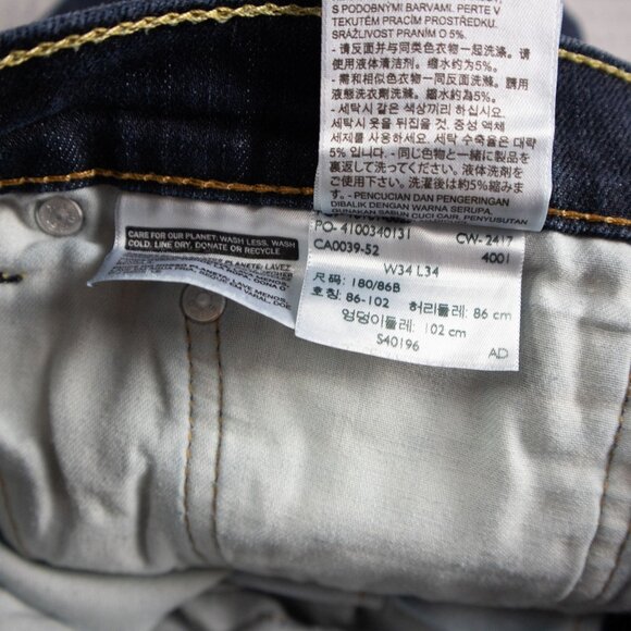 Levi's 541 Dark Indigo Athletic Taper 34x34 - Picture 6 of 8